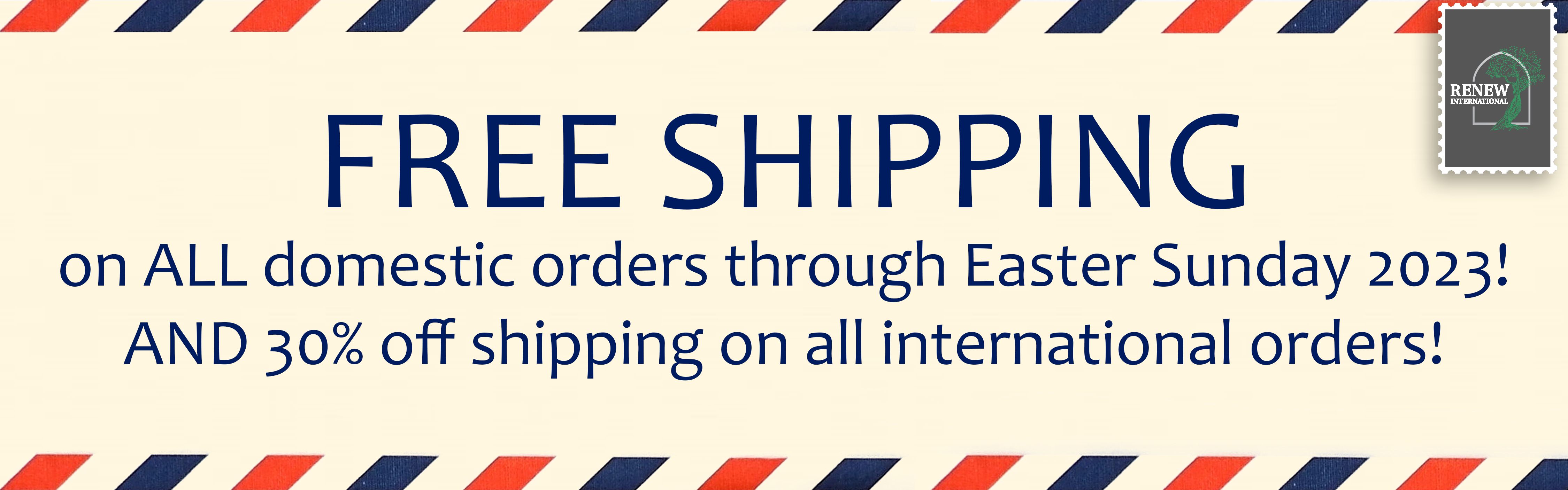 Free Shipping until Easter-1
